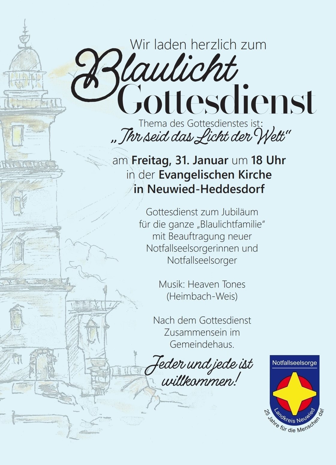 Blaulichtgottesdienst 31.01.2025 Neuwied-Heddesdorf